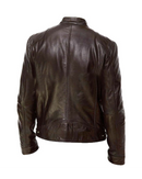 Jaqueta de Couro Masculina Racer