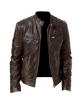 Jaqueta de Couro Masculina Racer
